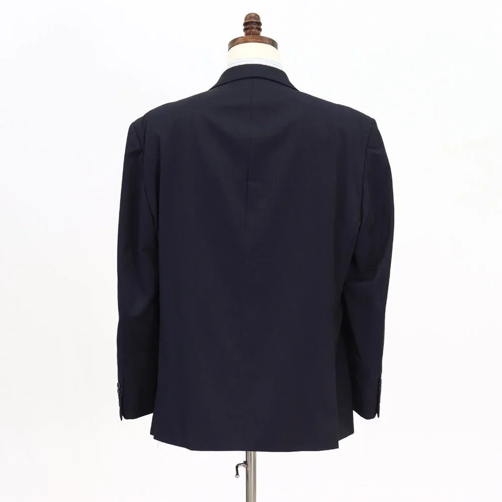Marc Anthony 50R Navy Solid 2-Button Sport Coat Blazer Jacket V038